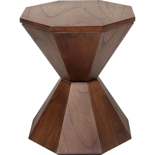 Muska Side End Table in Walnut Brown